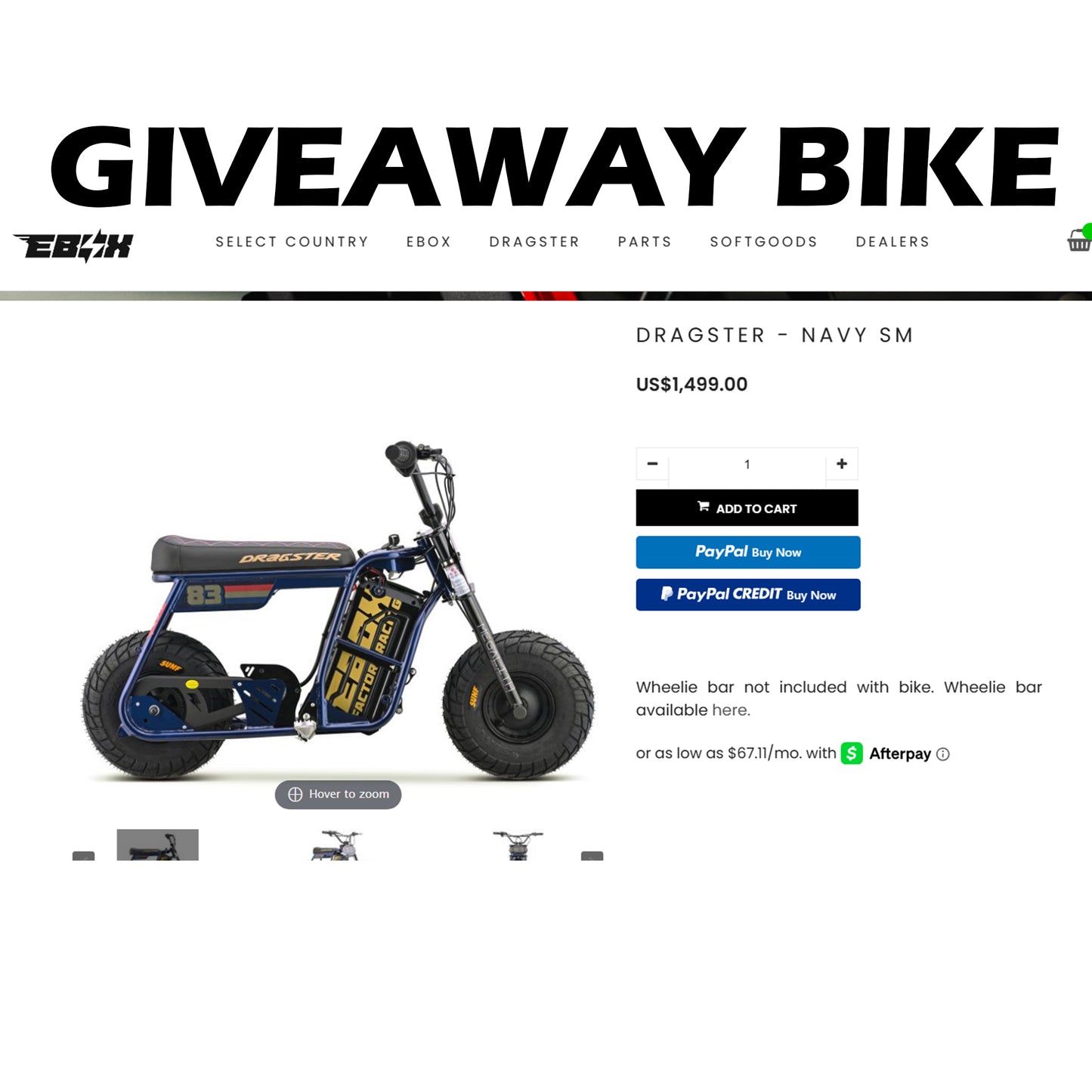 Rozaati MYSTERY BOX (EBOX DRAGSTER GIVEAWAY ENTRY)