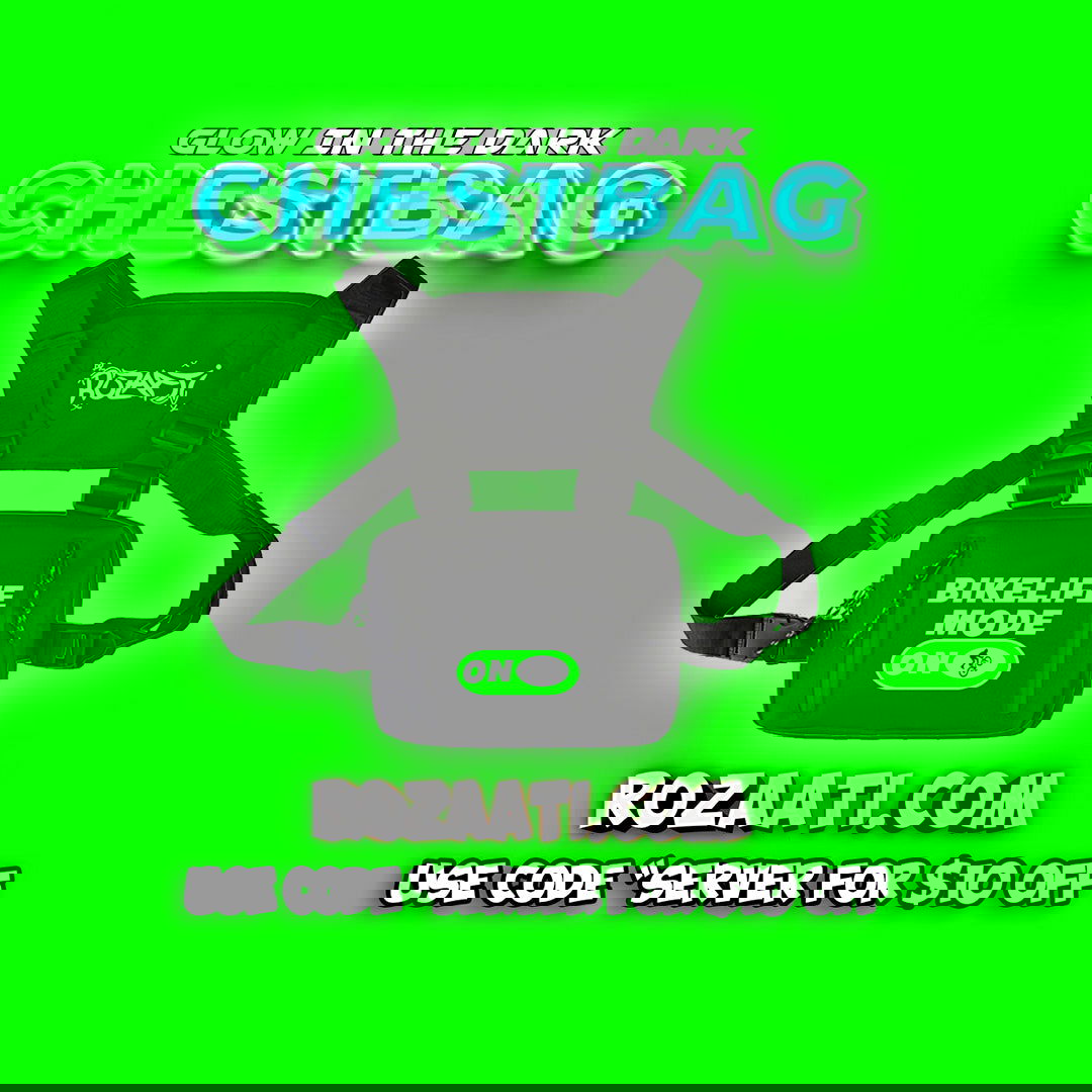 Bikelife Mode On chestbag (Glow in the dark) - rozaatiapparel