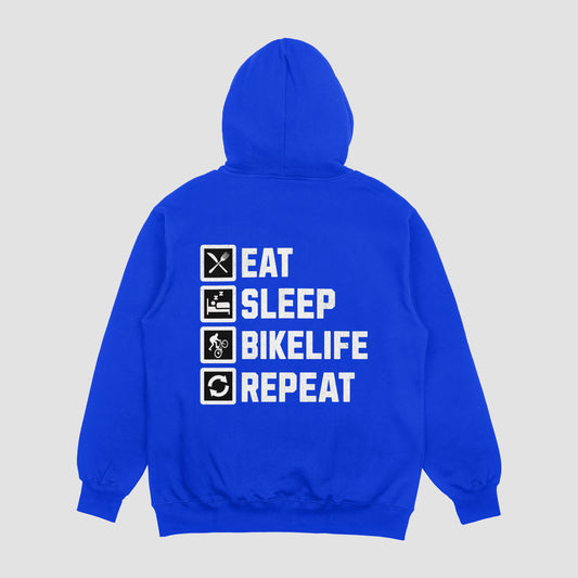 Eat Sleep Bikelife Repeat Hoodie