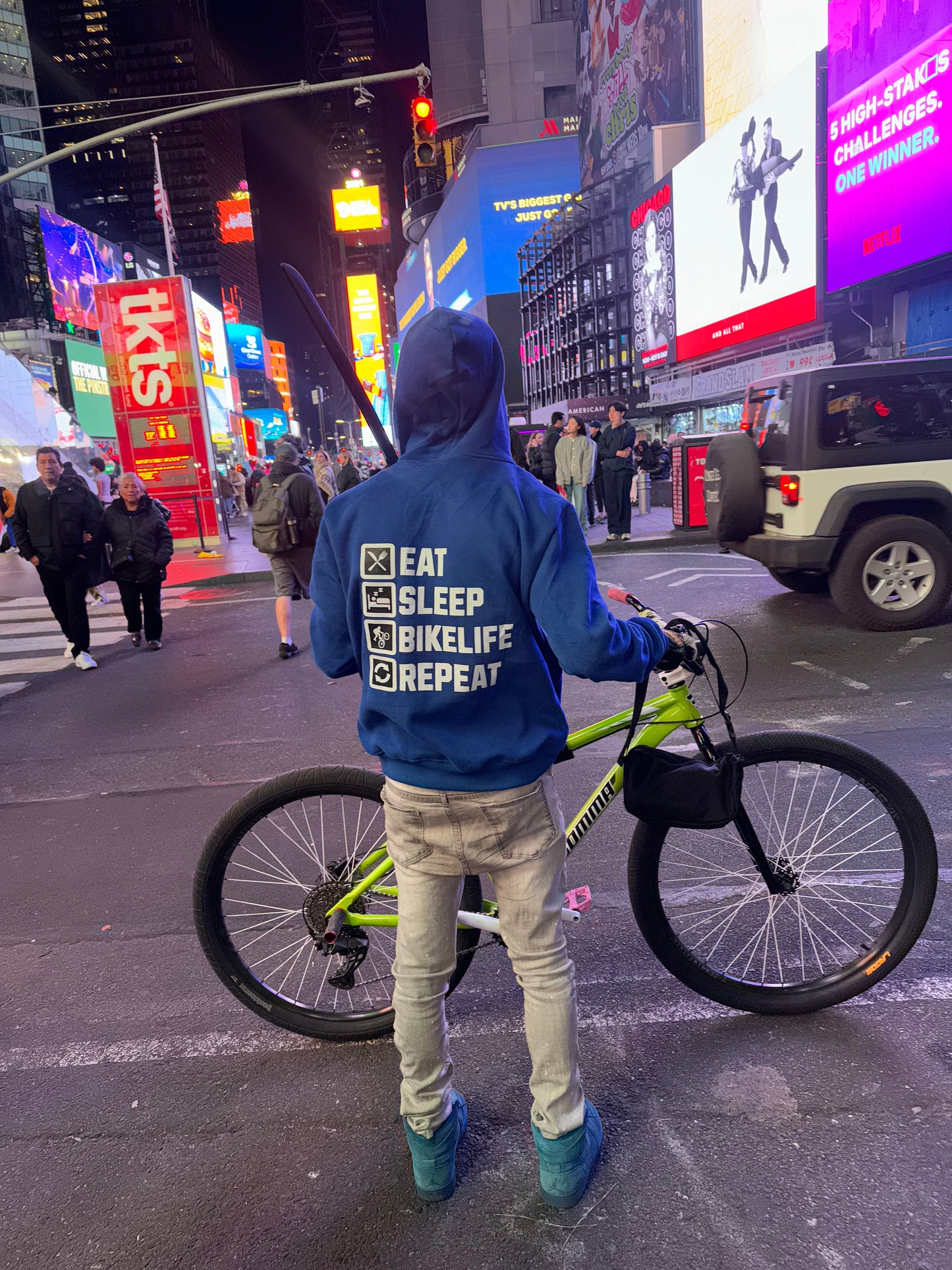 Eat Sleep Bikelife Repeat Hoodie