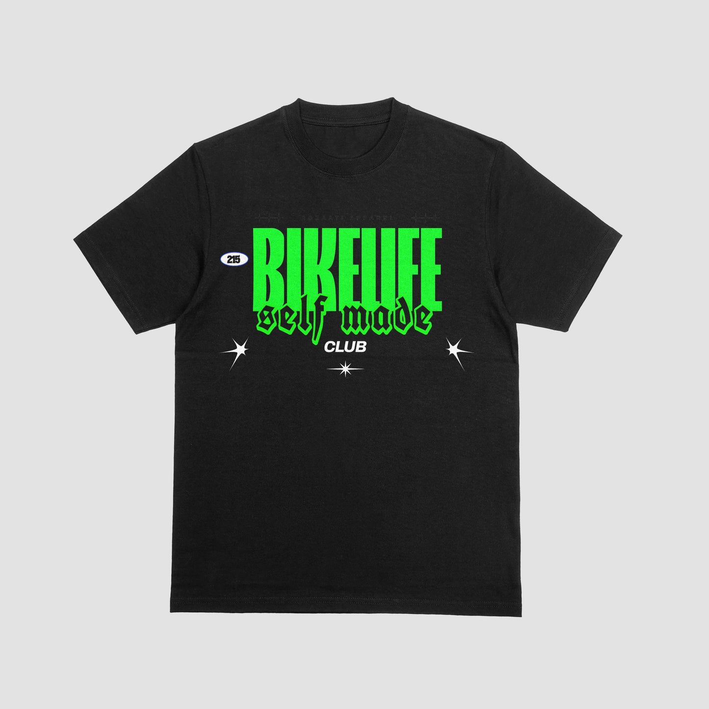 Self Made Club Bikelife Tee (Black and Green)