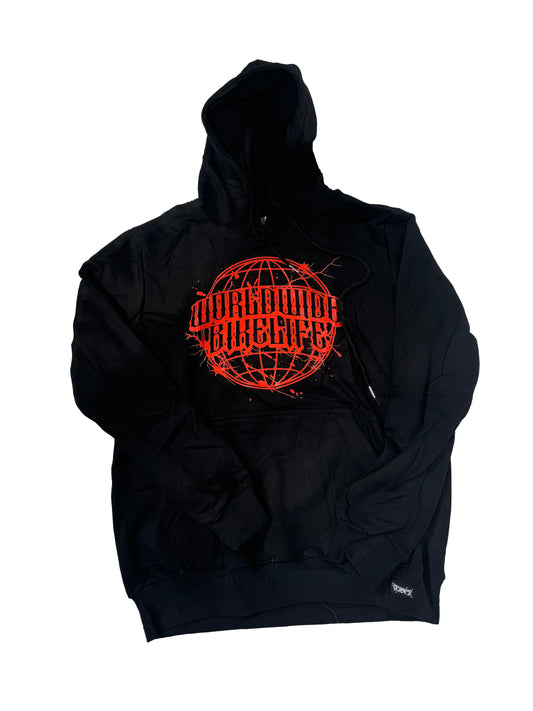 Rozaati Bikelife Worldwide Hoodie (Black and Red)