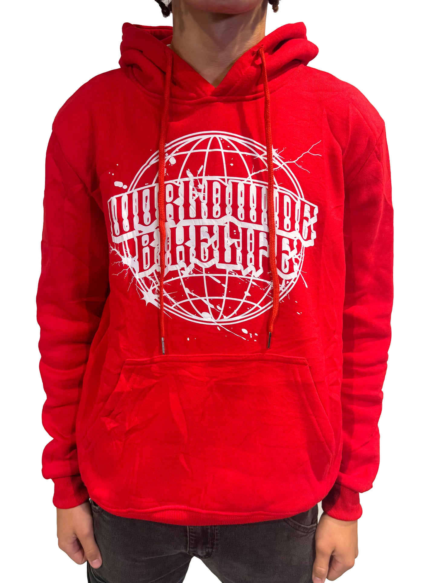 Rozaati Bikelife Worldwide Hoodie (Red and Black)