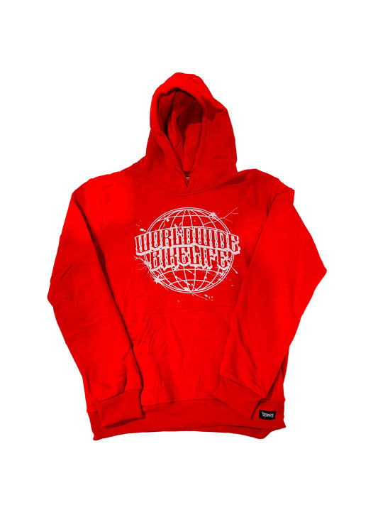 Rozaati Bikelife Worldwide Hoodie (Red and Black)